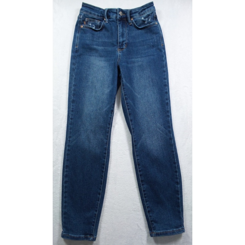 Judy Blue Jeans Womens Size 3/26 Blue‎ Denim Slim Mid Rise Tummy Control Stretch